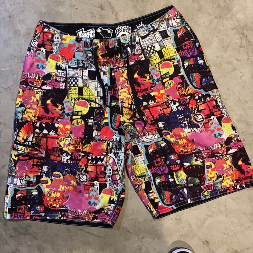 Lost board shorts size 34 multi color